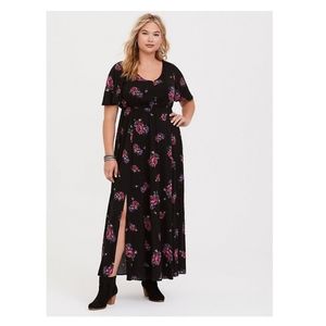 Torrid Floral Challis Maxi - Size 3